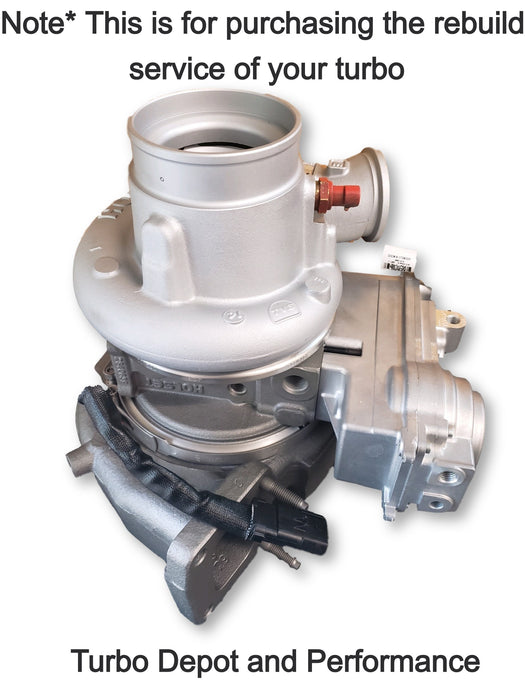 Turbo Rebuild SERVICE for Dodge Cummins HE531VE, HE551VE, and HE500VG image 0