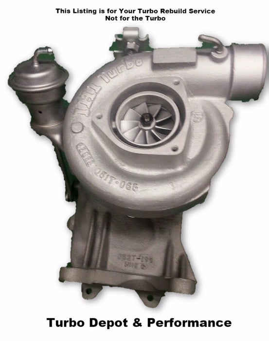 Turbo Rebuild SERVICE for 2000-2004 LB7 Chevy Duramax 6.6L IHI Turbo image 0