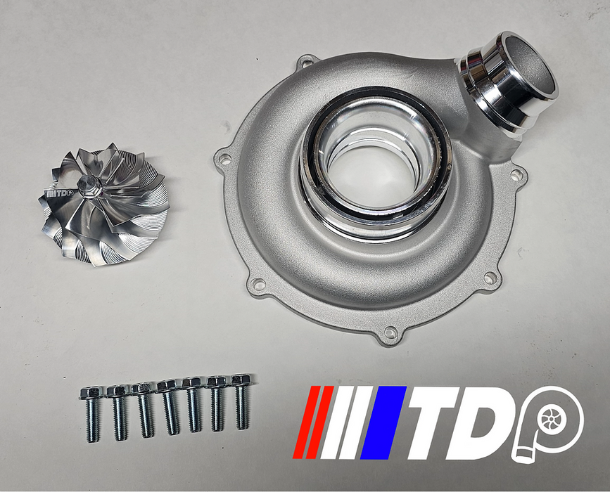 63.5mm Comp Cover for 6.7 15-19 Ford Powerstroke and 63.5mm Billet Wheel