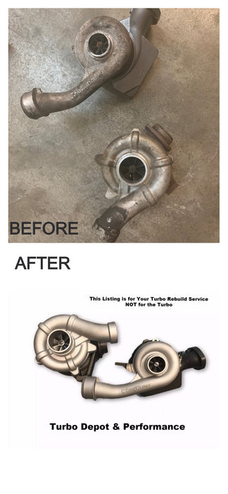 Turbo Rebuild SERVICE 6.4L 08-10 Ford Powerstroke Borg-Warner Compound Turbos image 0