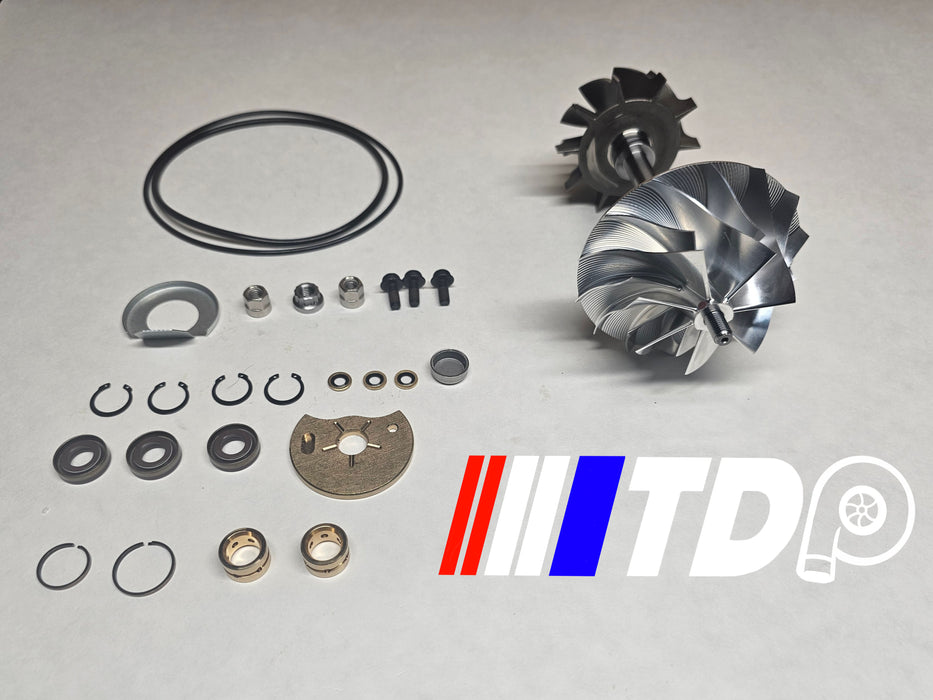 07-12 6.7 Cummins HE351VE Turbo Rebuild Kit With Billet Wheel/10 Blade Turbine image 0