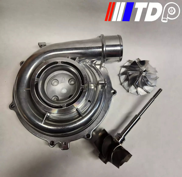 06-07 LBZ 6.6 Duramax 66mm Comp Cover, 9 Blade Turbine, 66mm Billet Wheel Combo