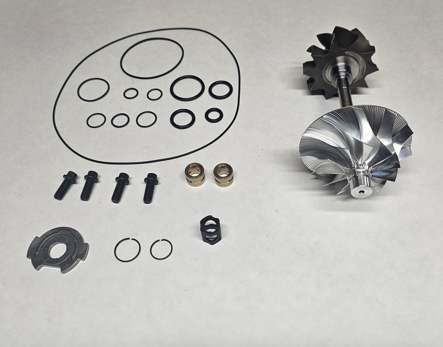 08-10 Chevy Duramax LMM 6.6L Billet Wheel and 10 Blade Turbine Rebuild Kit Combo image 1