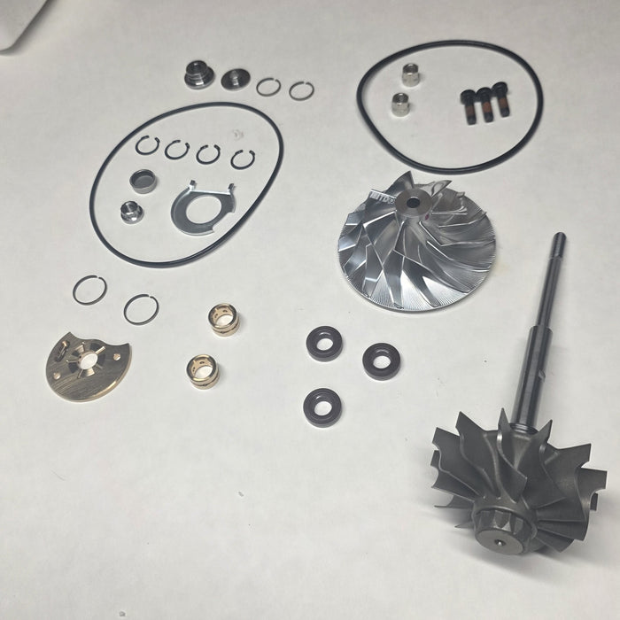 6.7L Cummins ISL 8.9L 2013 PX9 PACCAR HE300VG W Upgraded Billet Wheel/10 Blade Turbine Rebuild Kit