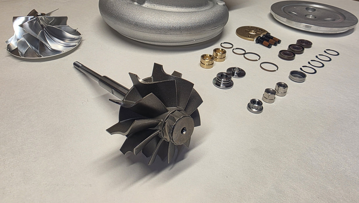 6.7L Cummins 19+ HE300VG 63.5mm Comp Cover, Billet Wheel, 10 Blade Turbine Kit