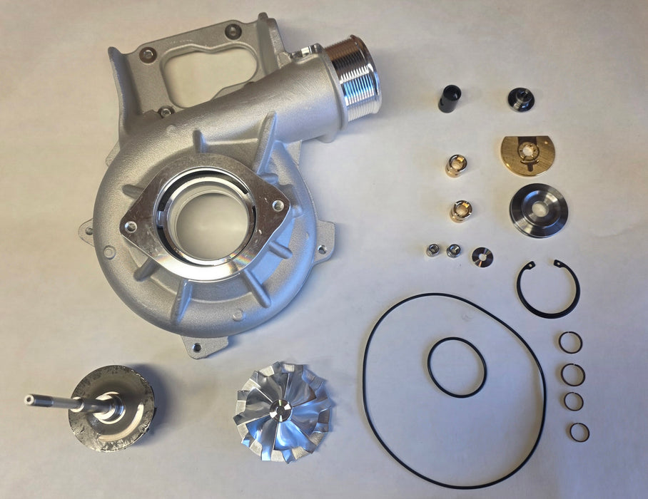 17-23 Chevy Duramax L5P Machined Comp Cover W 64mm Billet Wheel/10 Blade Turbine