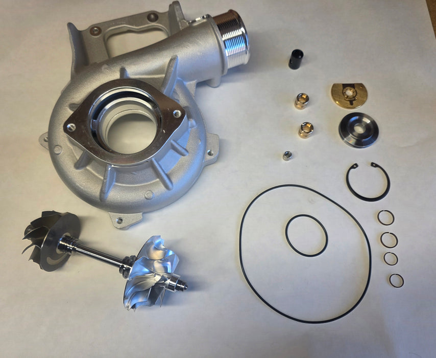 17-23 Chevy Duramax L5P Machined Comp Cover W 64mm Billet Wheel/10 Blade Turbine