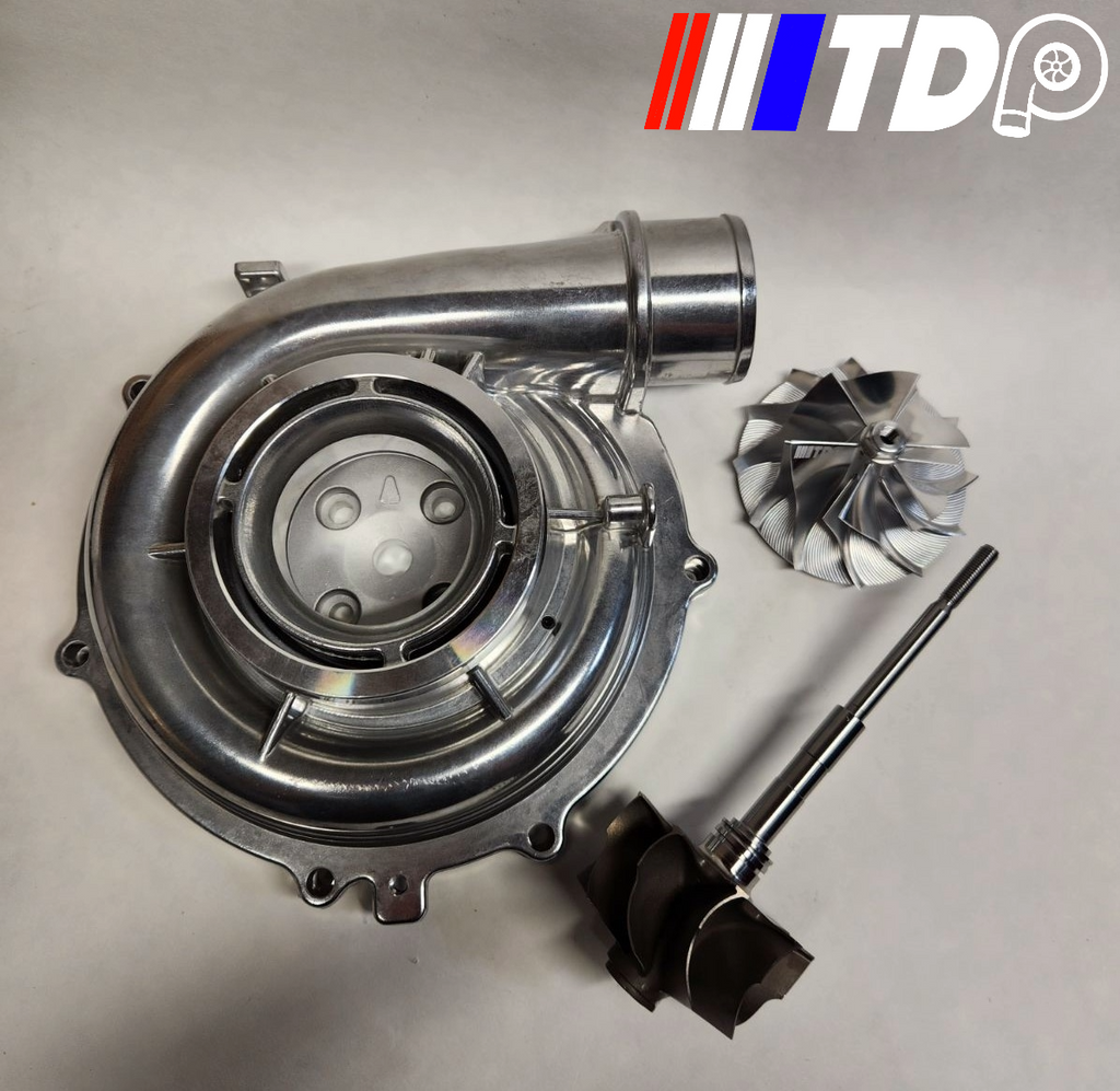04-05 LLY 6.6 Duramax 68mm Comp Cover, 9 Blade Turbine, 68mm