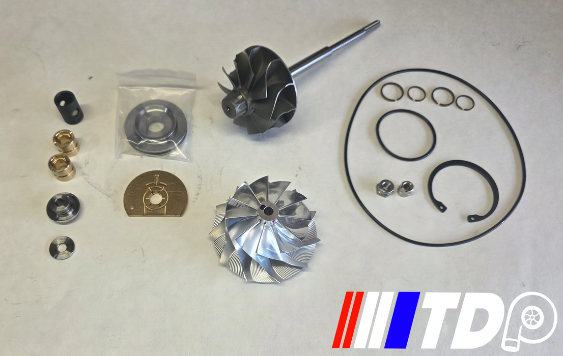 17-23 Chevy Duramax L5P Machined Comp Cover W 64mm Billet Wheel/10 Blade Turbine