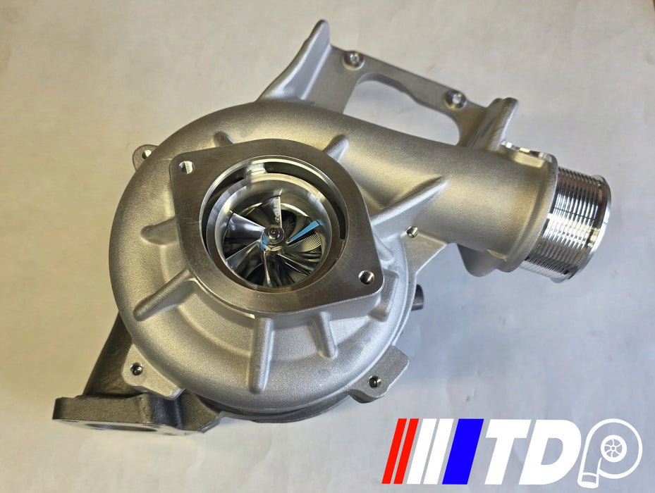 New 64MM Billet Wheel and 9 or 10 Blade Turbine for 17-23 6.6L Chevy Duramax L5P Turbo