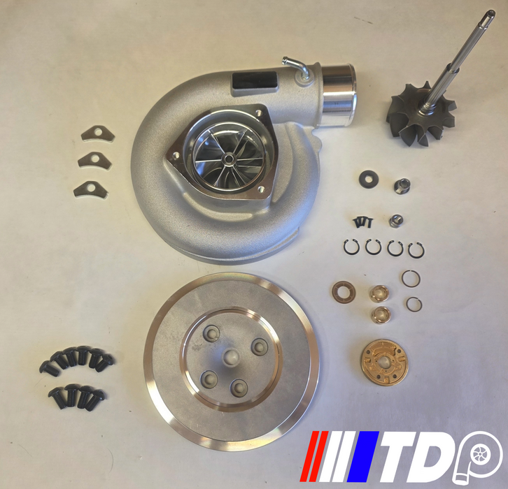 01-04 LB7 6.6 Duramax 67mm Comp Cover, 10 Blade Turbine, 67mm Billet Wheel